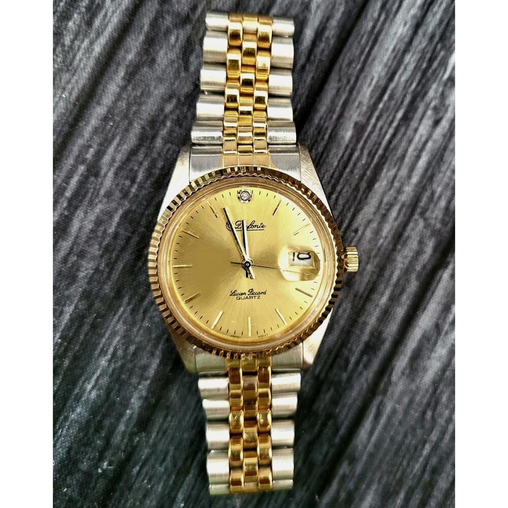 Lucien Piccard Dufonte Diamond Jubilee‎ Date Mens Dress Watch